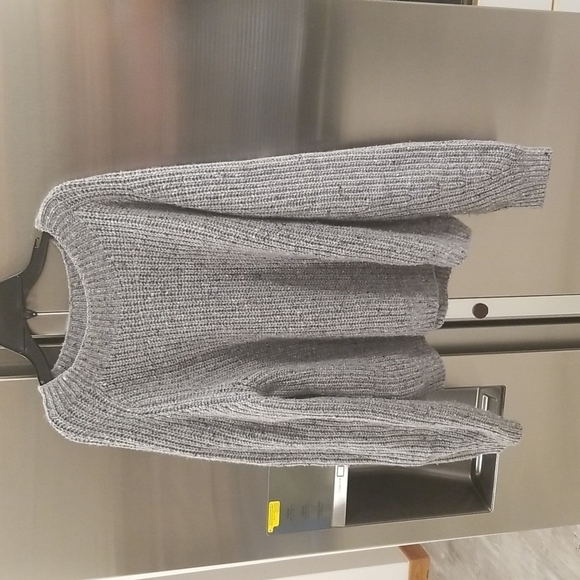 💕VINCE💕 Marled Knit Crew Neck Sweater Large Cozy Chic Wool Nylon Alpaca Blend - Picture 2 of 9